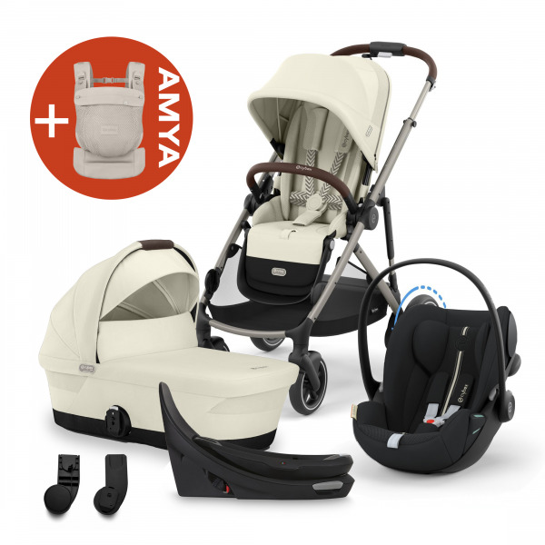 CYBEX Gold eGazelle 4in1 +AMYA - Seashell Beige/Moon Black